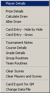 tourny menu